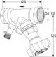 Strangabsperrventil mit mehreren Anschlüssen und einer drehbaren Griffmutter. Produkt von IMI Hydronic Engineering, geeignet für Rohrsysteme mit mittlerem Druck.